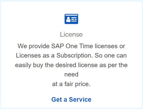License SAP